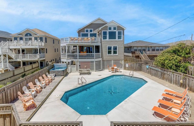 Krosnest | Oceanfront | Private Pool, Hot Tub | Nags Head