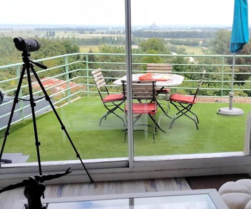 La Terrasse du Mont St Michel, vue imprenable, appartement cosy pour 4 pers