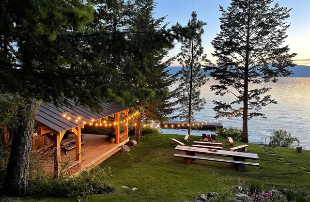Lake Houses at Camp Milson - Flathead Lake 7 BD Retreat w Private Lake Access