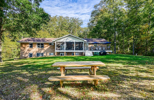 Lakefront Home with Private Dock, Hot Tub, Fireplace, & Central A/C - Free WiFi