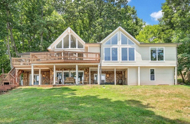 Lakefront home with private dock