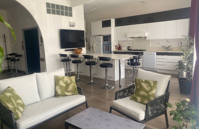 Large apartment on canal 2 steps from downtown Sète