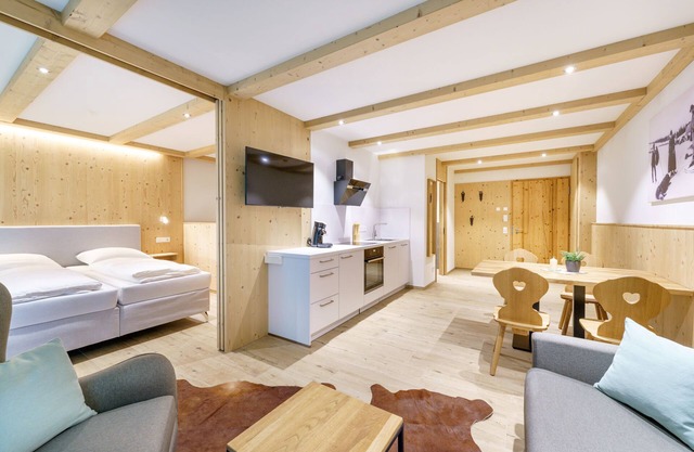 Large vacation apartment, 52sqm, 1 bedroom, 1 living/bedroom, max. 4 persons