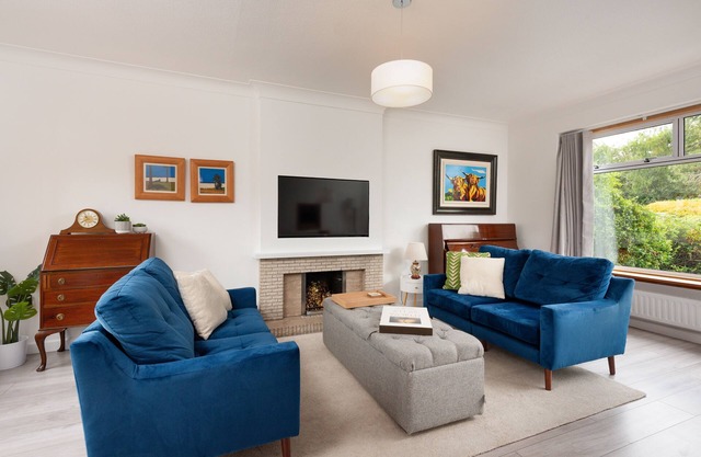 Lawhead Road is a beautifully renovated, pet-friendly home in St. Andrews, offering a peaceful retre