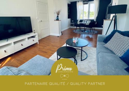 "Le Theodore" Appartement charmant proche gare avec place de parking devant, quartier très calme, by PRIMO C0NCIERGERIE