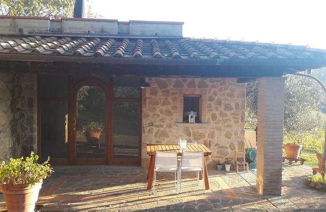 Little house on the Tuscan hills, panoramic views, near Florence Carmignano
