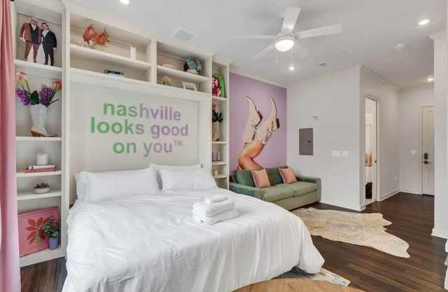 Lux Music Row Studio w/Pool 1 mile to Broadway!