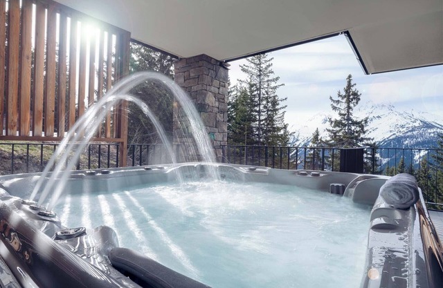 Luxe alpin | Bain à remous + vue imprenable