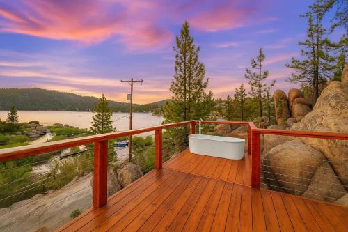 Luxe Lakefront with Hot Tub, Fire Pit, Game Room, Boat Dock