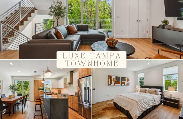 Luxe Tampa Townhome: Walkable to Hyde Park ◾ Bayshore Blvd ◾ SoHo ◾ Downtown