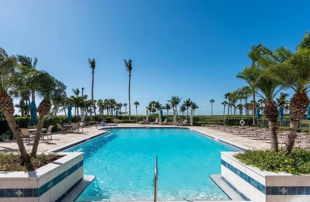 Luxury beachfront spacious 2 bedroom, 2 bath Naples condo with 5 star amenities!