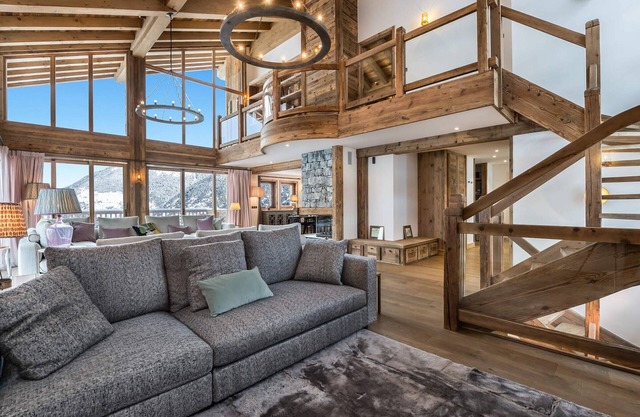 Luxury chalet with sauna, fireplace, and included services in Courchevel 1650