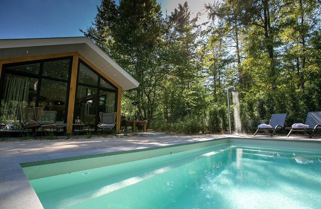 Luxury lodge with private swimming pool