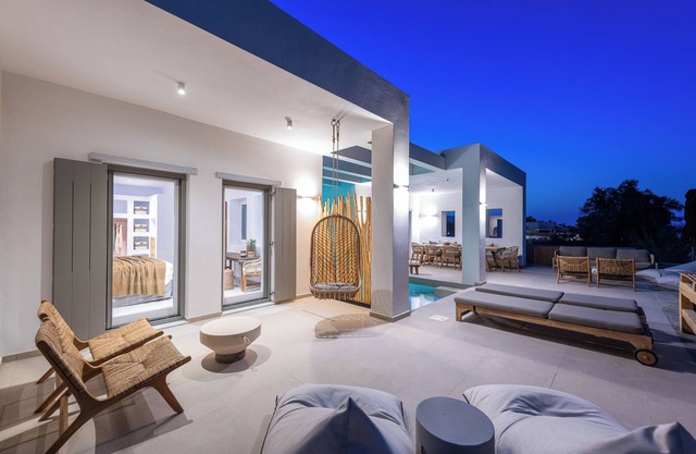 Luxury Moca beachfront villa, with heated pool, Paros Island