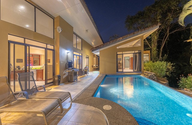 Luxury Vacation Home with Pool in Private Setting Across From Playa Esterillos