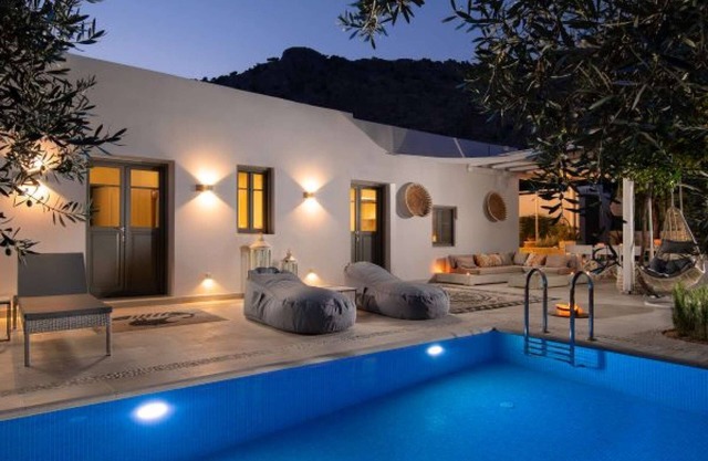 Luxury Villa just minutes walk to beach & village of Pefkos with private pool!