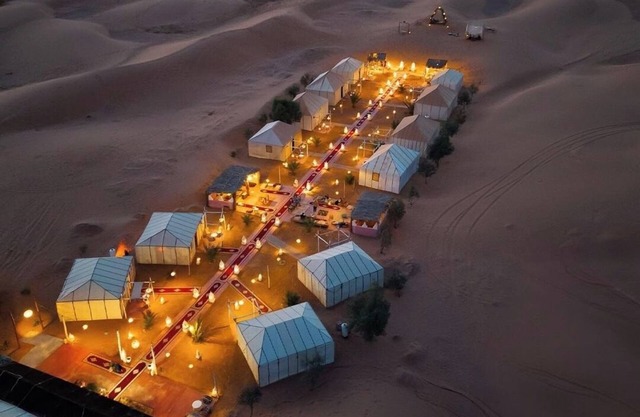 Merzouga luxury camp desert experience
