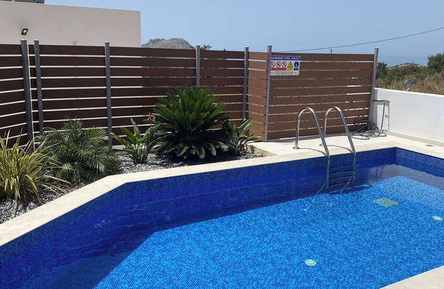 Modern 2-Bedroom Villa with Private Pool, Sea & Mountain Views –Sleeps 4, 2 Bath