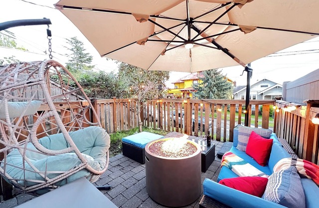 Modern 2BR w Fire Pit & BBQ - Perfect for Families, Travel Nurses & Corp Housing
