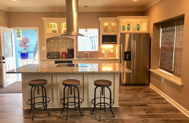 Modern and chic guest house with EV universal wall connector level 2
