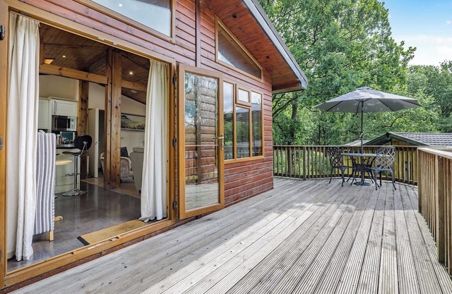Modern and luxurious lodge.