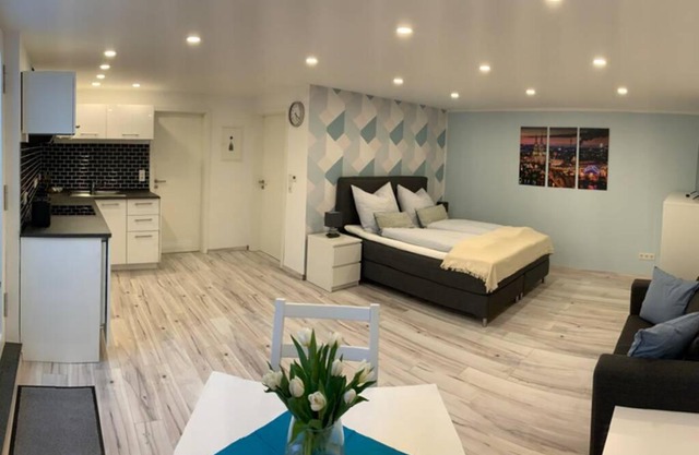 Modern apartment especially suited for business consultants I close to DT, DHL & UN Campus I reserved parking & personal shuttle to UN campus on demand