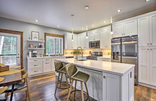 Modern-Chic Interlochen Home w/Deck & Game Room!