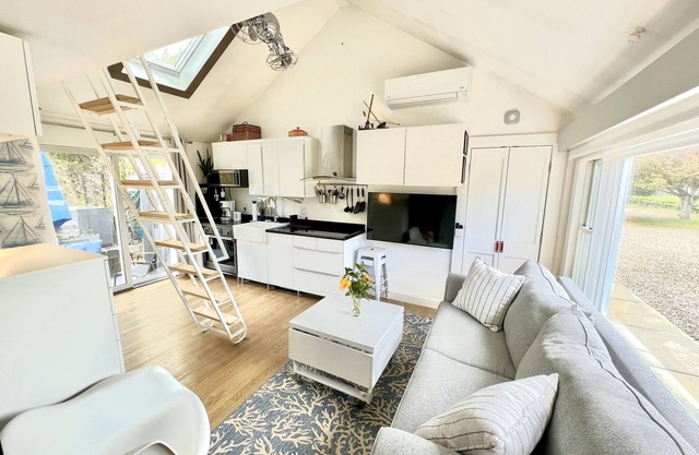 Modern East End Loft - Private Beach, In-Ground Pool Access, & Hot Tub!