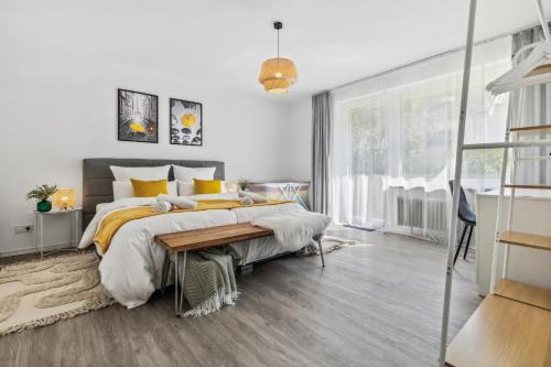 Modern Family & Business Apartment in Homburg - ruhig gelegen - 3 SZ - bis zu 6 Pers - Balkon - Badewanne - WLAN 250 Mb - Parkplätze - Self-Check-in