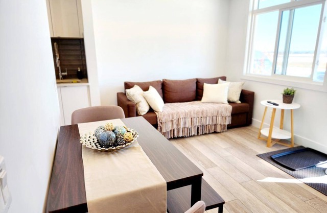 Modern Ground-Level Condo, Private Entrance, Walk to Shops, YMCA, Sleeps 4