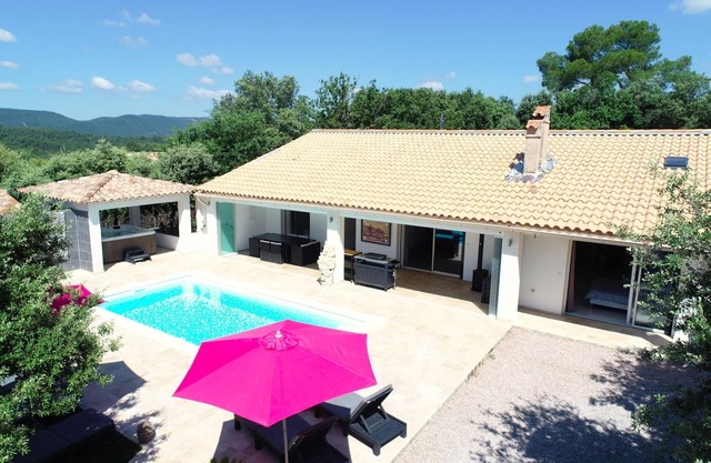 Modern holiday home with private pool and garden