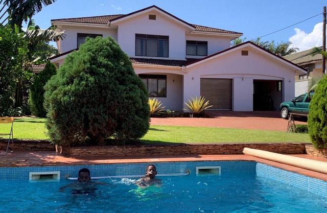 Modern home with a private swimming pool