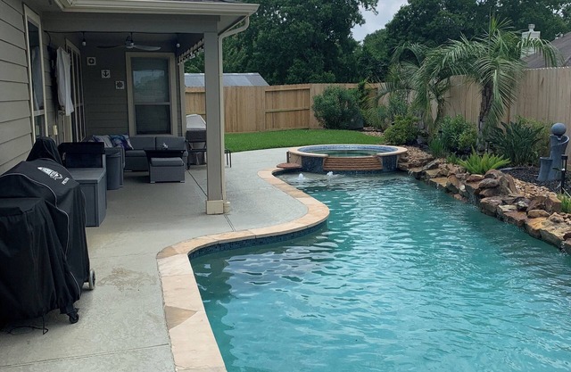 Modern home with pool