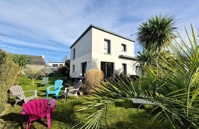 Modern house near the coast