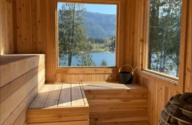Modern Lakefront Retreat with Private Sauna & Scenic Views