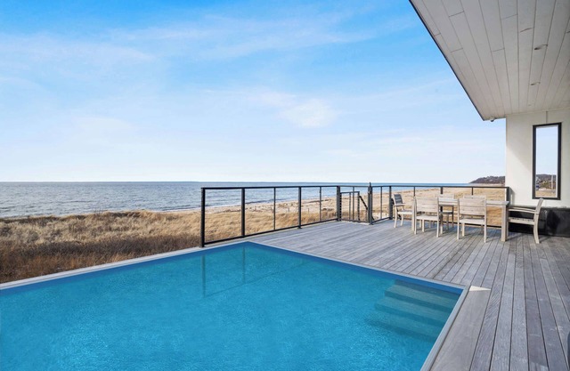 Modern North Fork Haven: Beachfront, Heated Pool