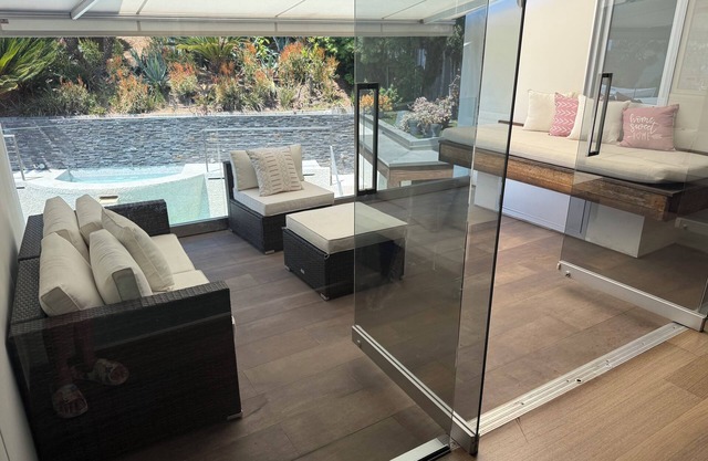 Modern Sunset Strip Villa w/Tennis Court,Pool, Sauna-SPA