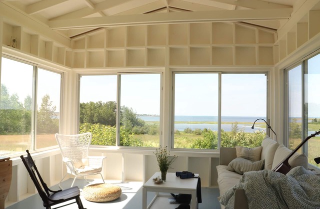 Modernized Waterfront Farmhouse with Wood Stove on 9 Acres of Land