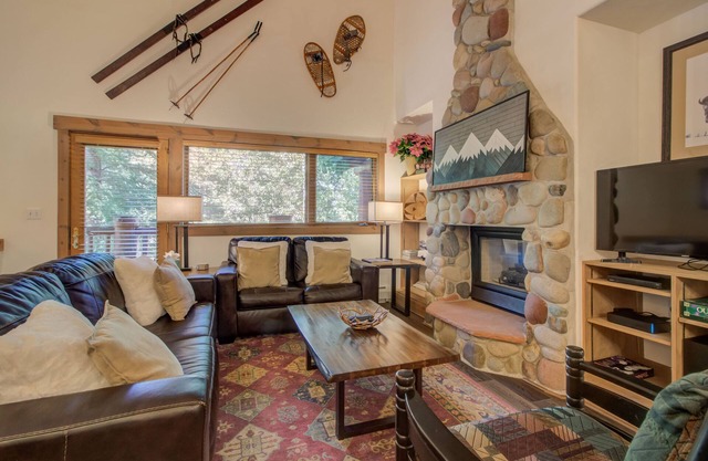Mountain Views & Private Hot Tub | 2BR Townhome with Wraparound Deck and Vau
