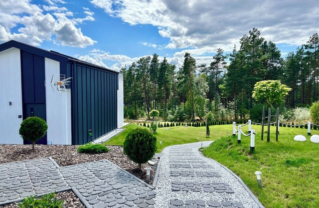 Nagelneues Luxus Ferienhaus am See, Ostseeküste Polen, Polen, Pommern,kaschubei