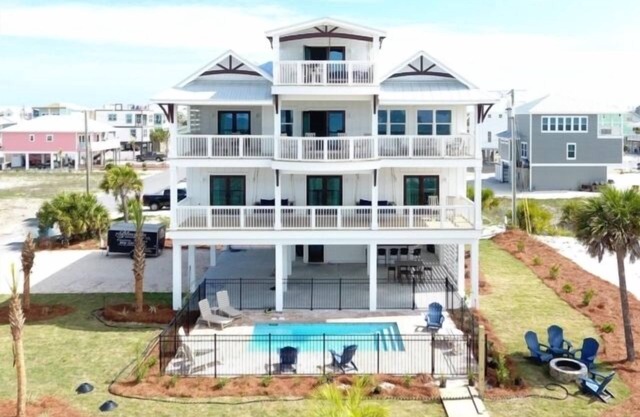 New 7BR/7BA Beachfront House with private heated POOL, Views from every room