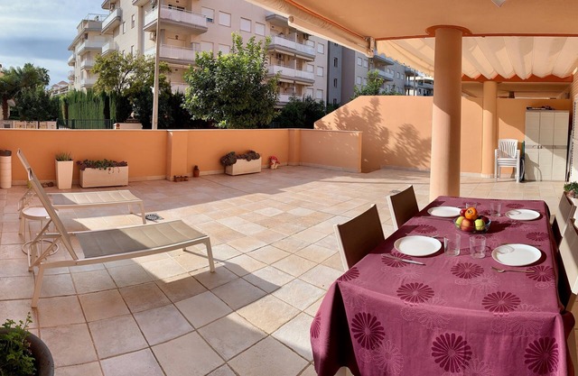 New Apartment with Large Terrace with Wifi at 200 mtrs. of the beach