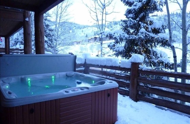 New kitchen! Master Bath Renovation! Private hot tub. Walk to lifts.