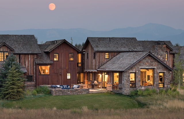 Newly-constructed luxury home with expansive views of JHMR