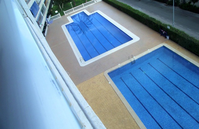 Newly refurbished apartment with lifts; pool and 5min walk to beach/shops.