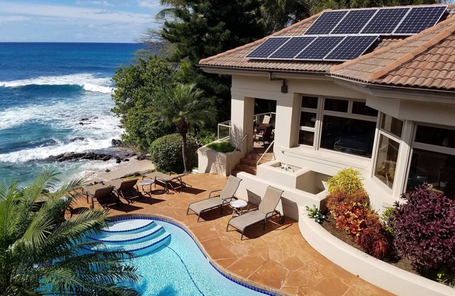 Newly Renovated Stunning Beachfront 5 Bed, 6.5 Bath Estate with Pool, Spa & AC