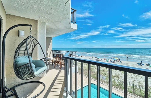 Oceanfront Bliss: Spacious 3BR/3BA with Pool, Large Porch at Cherry Grove Point