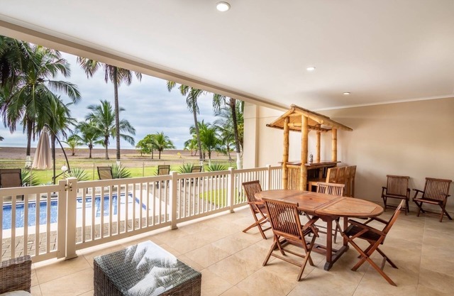 Oceanfront Beachfront condo The Palms Jacó Beach Vacation Rental 102 Costa Rica