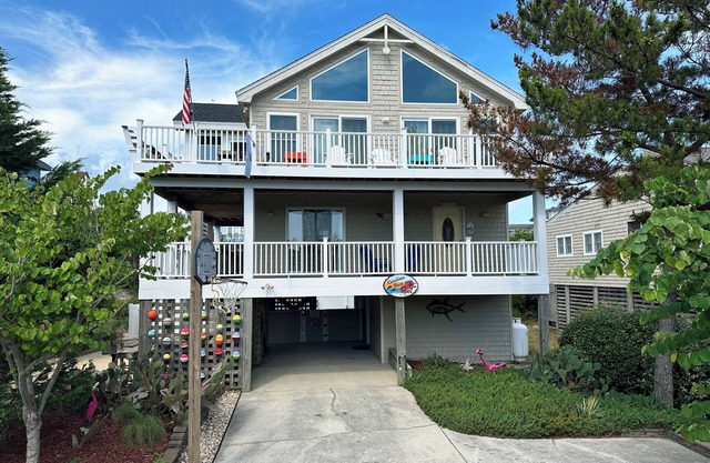 Oceanside home in Corolla with 4 bedrooms, 3 baths and private pool.