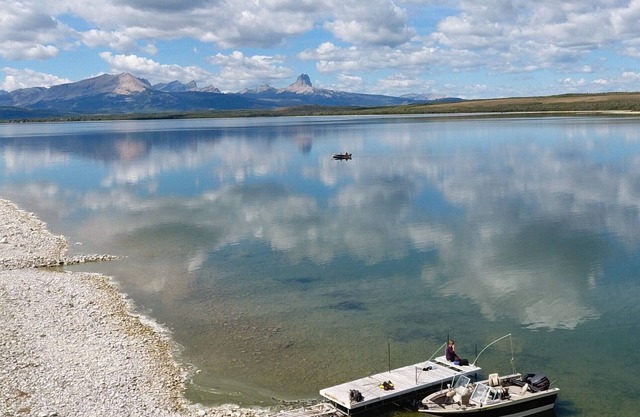 On the shores of Ducklake only minutes from Glacier Park, and Waterton Park park
